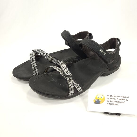 Teva Verra Outdoor Slingback Adjustable Sandals Womens Size 10 1006263 Black - Picture 1 of 9